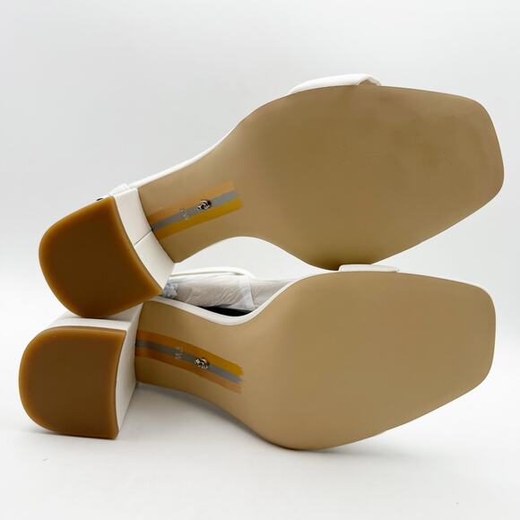 Sam Edelman Womens Daniella Heel US 8 Wide EU 38.5 White Leather NIB - Picture 11 of 12